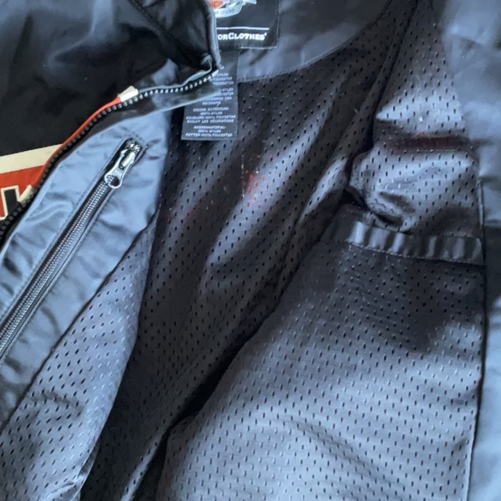 Harley-Davidson Black and Orange Bomber Jacket - Picture 7 of 11